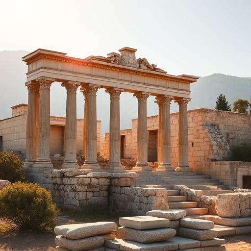 Ege bölgesinde antik Efes kalıntıları