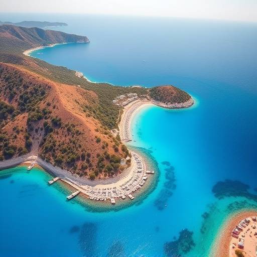 Fethiye Ölüdeniz'in manzarası