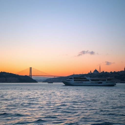 İstanbul Boğazı'nın manzarası