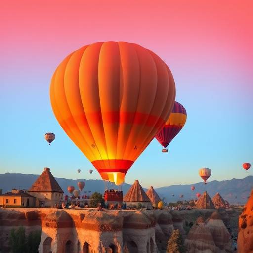 Kapadokya'da sıcak hava balon turu